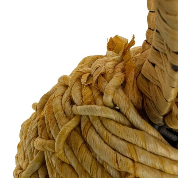 Handwoven Pineapple Wicker Rattan Woven Decorative Accent Tropical Tiki Boho - Picture 7 of 7